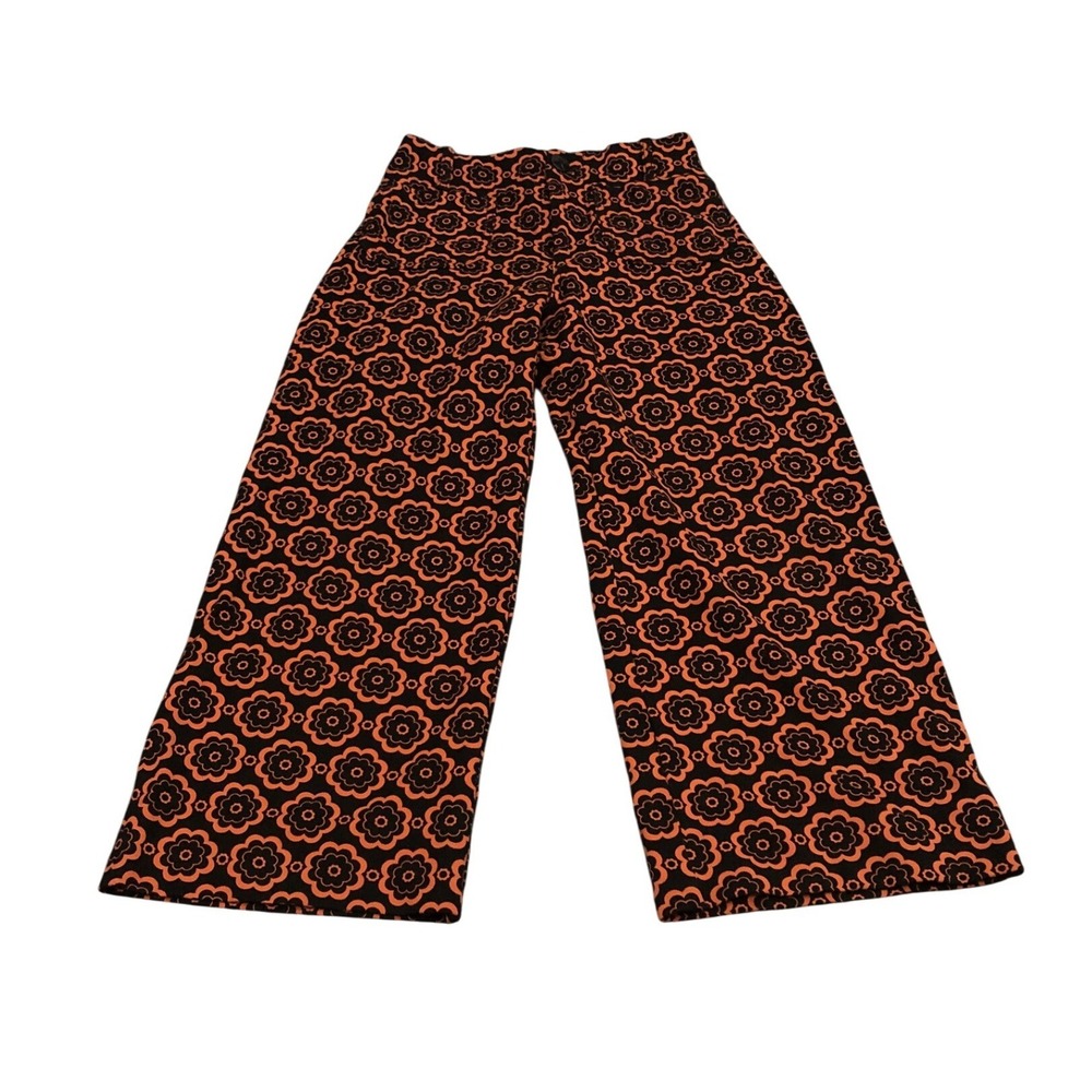 Maeve The Colette Wide-Leg Ponte Pants In Floral Mosaic Print Womens 29